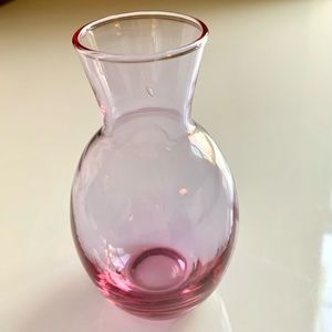 ❤️ Vintage Hand-Blown Lavender Pink Glass 5.25” Bud Vase